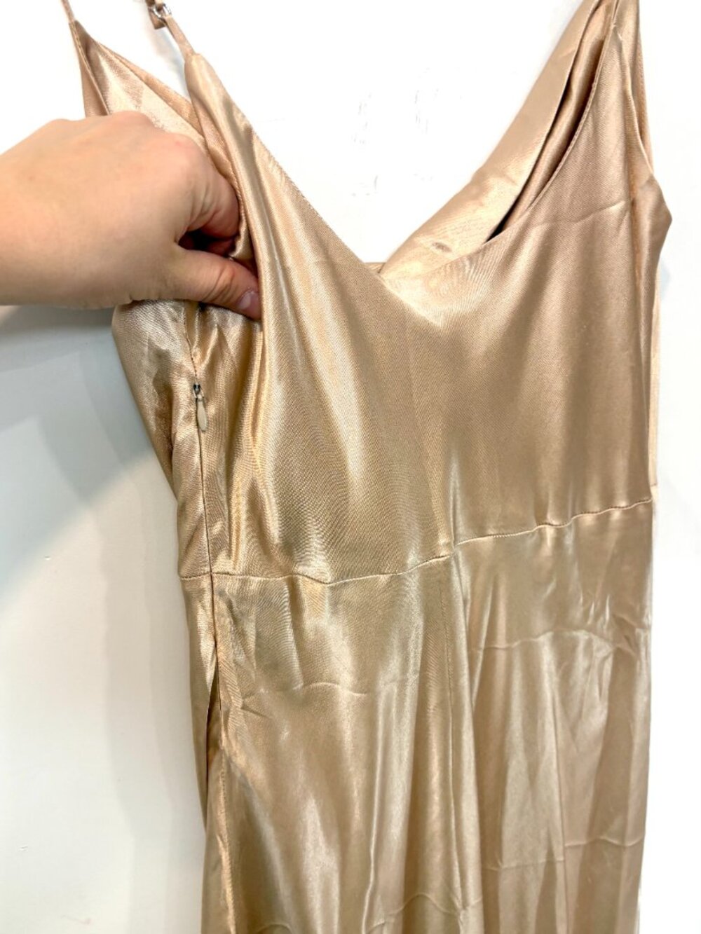 Park & Fifth Belmont Slipe On Maxi Bridesmaid Bridal Wedding Guest Dress sz M - Picture 4 of 12